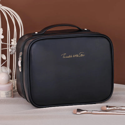 Trousse maquillage - OrganizeBeauty - Rangement innovant - Couleur noir  - fermée