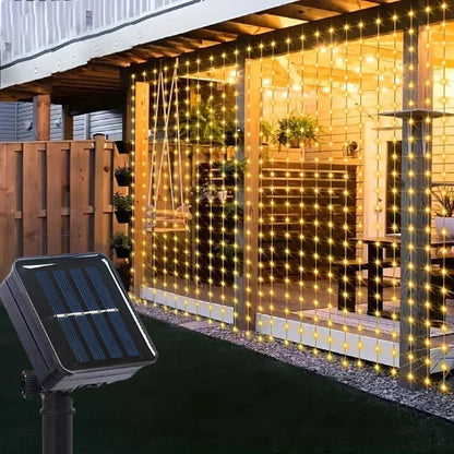 Guirlande solaire Écolight lumière chaude décoration terrasse