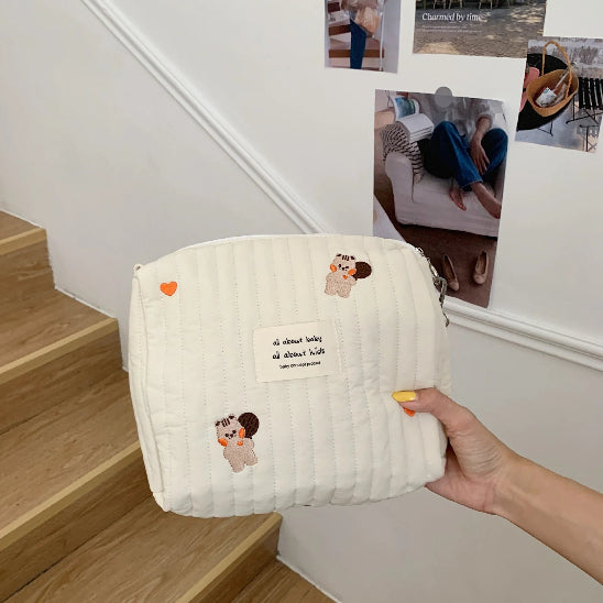 Trousse de toilette bébé - Complète et Pratique - rangement innovant - Écureuils
