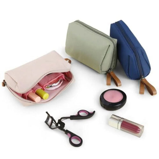 Trousse maquillage - Élégante - Rangement innovant - bleu - vert - rose