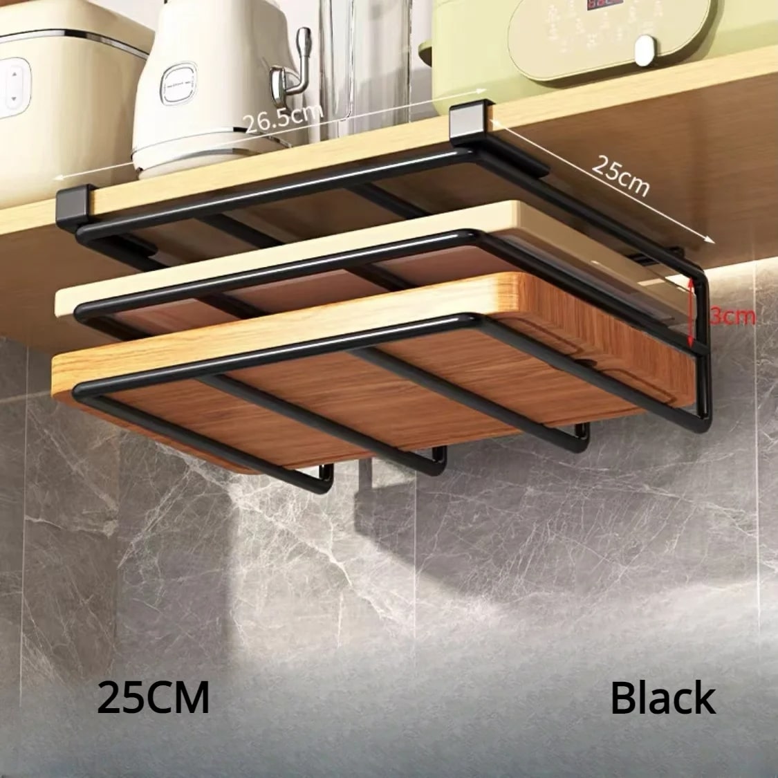 Étagère-de-rangement-innovant-noir-taille-M-style-deux