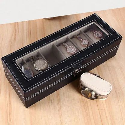 Rangement Bijoux - Boîte à Montre - 2 Unités Noir Velours Crème - Rangement Innovant