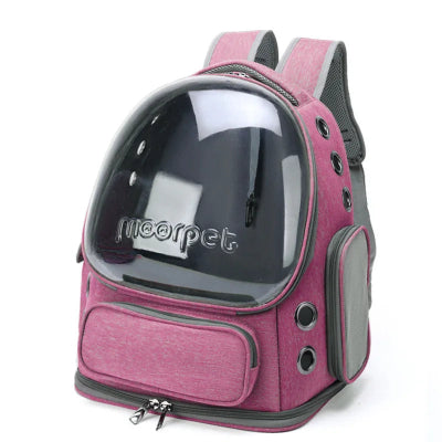 SAC A DOS CHAT  Voyageur Confort rose