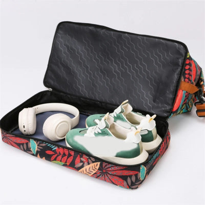 Sac de voyage femme Floral Rouge Rangement Innovant