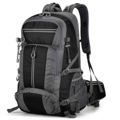 Sac de voyage à dos - De Randonnée Polyvalent - Gris Noir - Rangement Innovant