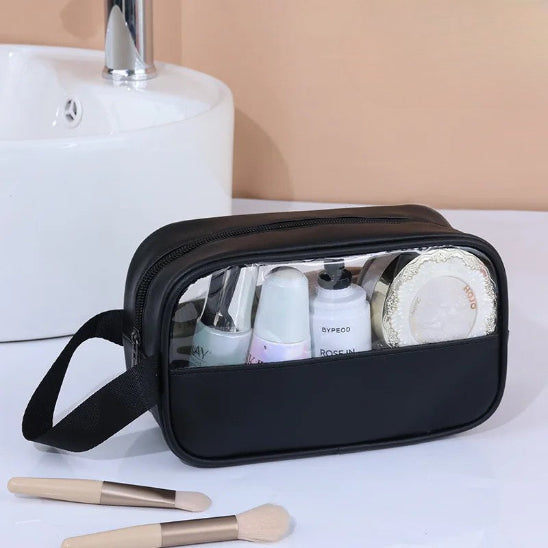 Trousse de toilette - Transparente Voyage - noir - petite - Rangement innovant
