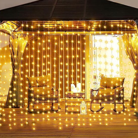 Guirlande solaire Écolight lumière chaude décoration tonnelle