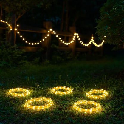 Guirlande solaire Écolight lumière chaude décoration pelouse