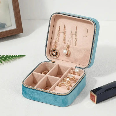 Rangement Bijoux - Boîte à Bijoux en Velours - Rangement Innovant