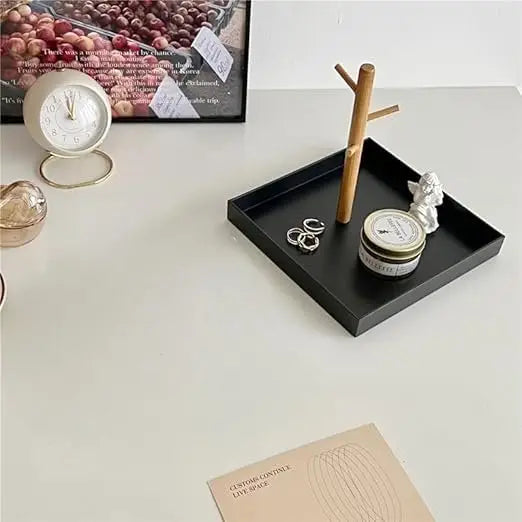 Rangement Bijoux - Et Clé - BranchRectaTray™ - Noir - Rectangle/Noir - Rangement Innovant