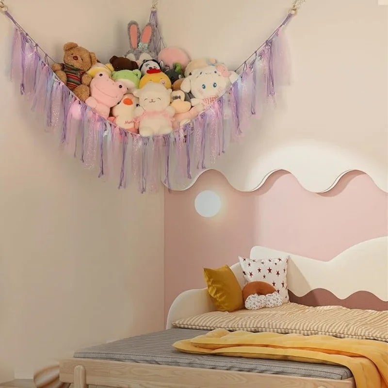 Rangement Chambre Enfant - Range Peluches - StorageHammock™ - Rangement Innovant