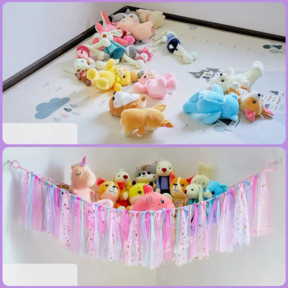 Rangement Chambre Enfant - Range Peluches - StorageHammock™ - Rangement Innovant