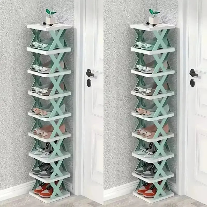 Rangement chaussures - Élégant - 2 x 9 plateaux - Rangement Innovant