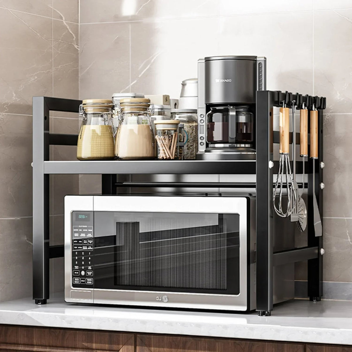 Rangement cuisine - Étagère extensible - Rangement Innovant