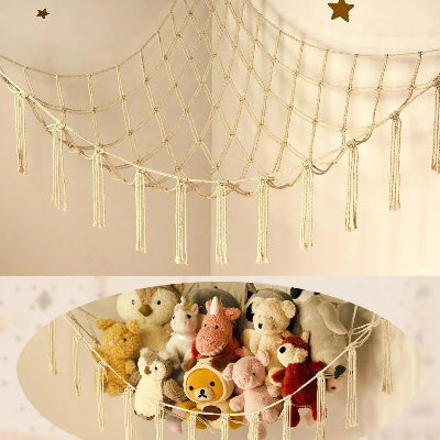 Rangement Jouet - Peluches - StorageHammock™ - Beige - Rangement Innovant