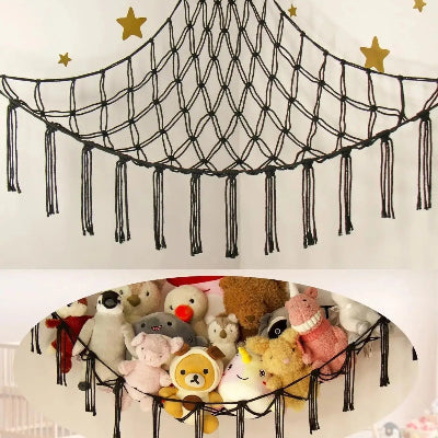 Rangement Jouet - Peluches - StorageHammock™ - Noir - Rangement Innovant