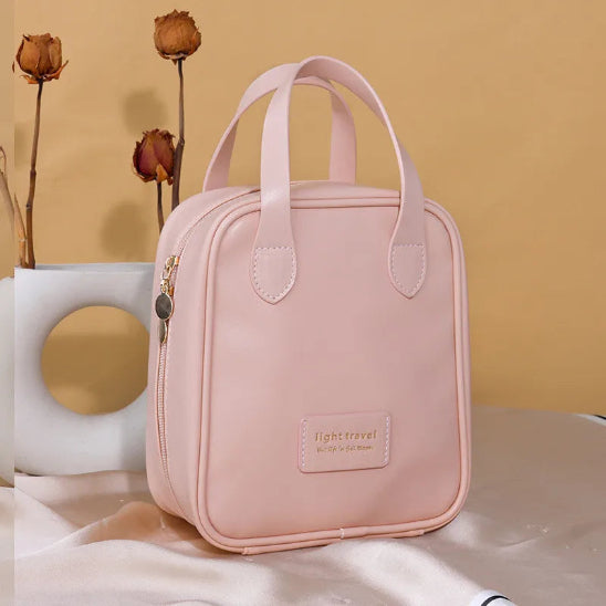 Trousse Maquillage - Élégance Voyage - rose - rangement innovant