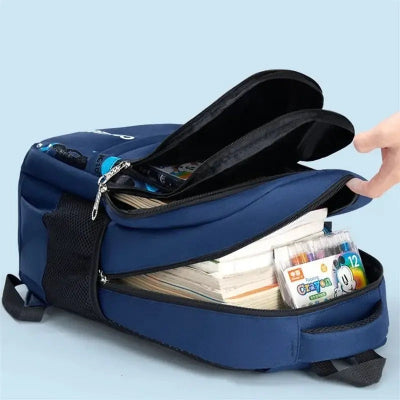SAC A DOS ENFANT - Polyvalent - Bleu A - Rangement Innovant