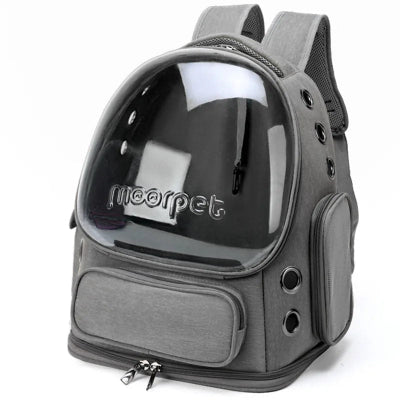 SAC A DOS - Pour Chat ou Petit Chien - Gris - Rangement Innovant