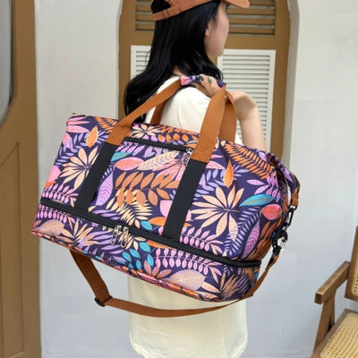 Sac de voyage femme - Floral - Rangement Innovant