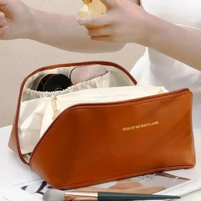 Trousse de Toilette Femme marron Pratique Rangement Innovant