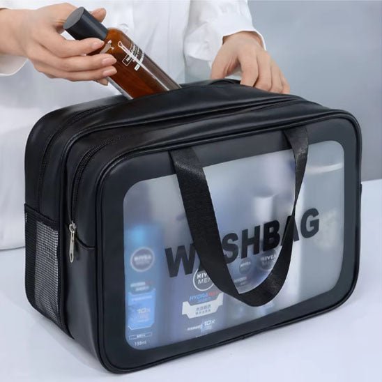 Trousse de Toilette Femme - Transparente - Rangement Innovant